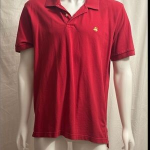 Classic Red Polo Shirt with Embroidered Logo
